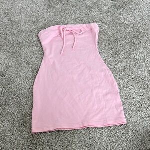 Pink Strapless Dress